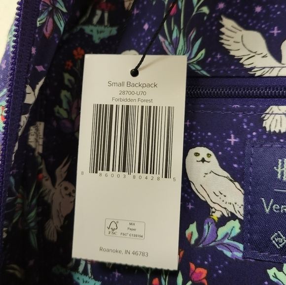 Vera Bradley Harry Potter Forbidden Forest Small Backpack - Picture 9 of 10